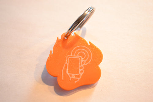 Kattenpenning/ nametag met NFC tag