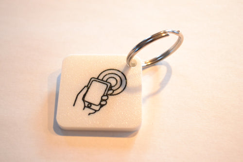 Nametag/naampenning met contactgegevens/nfc tag